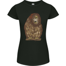 A Funny Owl Womens Petite Cut T-Shirt Black