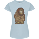 A Funny Owl Womens Petite Cut T-Shirt Light Blue