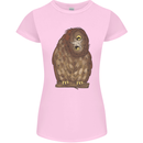A Funny Owl Womens Petite Cut T-Shirt Light Pink