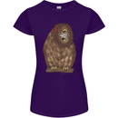 A Funny Owl Womens Petite Cut T-Shirt Purple