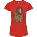 A Funny Owl Womens Petite Cut T-Shirt Red