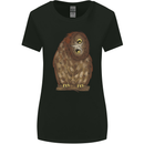 A Funny Owl Womens Wider Cut T-Shirt Black
