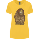 A Funny Owl Womens Wider Cut T-Shirt Yellow