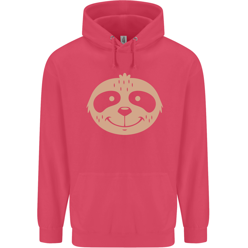 A Funny Sloth Face Childrens Kids Hoodie Heliconia
