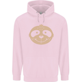 A Funny Sloth Face Childrens Kids Hoodie Light Pink