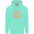 A Funny Sloth Face Childrens Kids Hoodie Peppermint