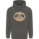 A Funny Sloth Face Childrens Kids Hoodie Storm Grey