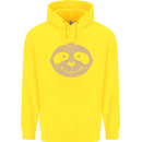 A Funny Sloth Face Childrens Kids Hoodie Yellow