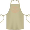 A Funny Sloth Face Cotton Apron 100% Organic Khaki
