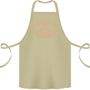A Funny Sloth Face Cotton Apron 100% Organic Khaki