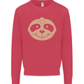 A Funny Sloth Face Kids Sweatshirt Jumper Heliconia