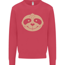 A Funny Sloth Face Kids Sweatshirt Jumper Heliconia