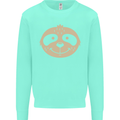 A Funny Sloth Face Kids Sweatshirt Jumper Peppermint