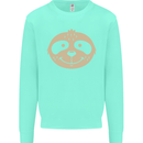 A Funny Sloth Face Kids Sweatshirt Jumper Peppermint