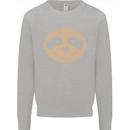 A Funny Sloth Face Kids Sweatshirt Jumper Sports Grey