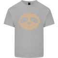 A Funny Sloth Face Kids T-Shirt Childrens Sports Grey