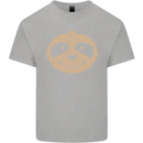 A Funny Sloth Face Mens Cotton T-Shirt Tee Top Sports Grey