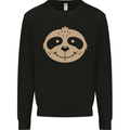 A Funny Sloth Face Mens Sweatshirt Jumper Black