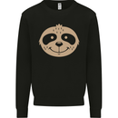 A Funny Sloth Face Mens Sweatshirt Jumper Black