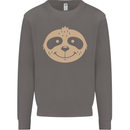 A Funny Sloth Face Mens Sweatshirt Jumper Charcoal