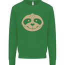 A Funny Sloth Face Mens Sweatshirt Jumper Irish Green