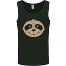 A Funny Sloth Face Mens Vest Tank Top Black