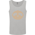 A Funny Sloth Face Mens Vest Tank Top Sports Grey