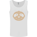 A Funny Sloth Face Mens Vest Tank Top White