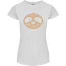 A Funny Sloth Face Womens Petite Cut T-Shirt White