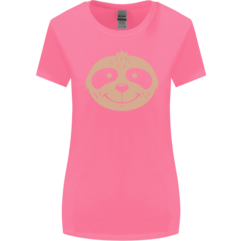 A Funny Sloth Face Womens Wider Cut T-Shirt Azalea