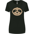 A Funny Sloth Face Womens Wider Cut T-Shirt Black