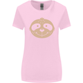 A Funny Sloth Face Womens Wider Cut T-Shirt Light Pink