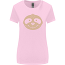 A Funny Sloth Face Womens Wider Cut T-Shirt Light Pink