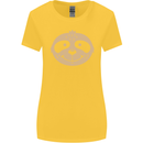 A Funny Sloth Face Womens Wider Cut T-Shirt Yellow