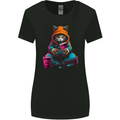 A Gaming Cat Cool Gamer Video Games Womens Wider Cut T-Shirt Black