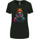 A Gaming Cat Cool Gamer Video Games Womens Wider Cut T-Shirt Black