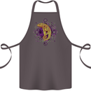 A Geometric Chameleon Cotton Apron 100% Organic Dark Grey