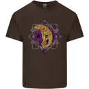 A Geometric Chameleon Mens Cotton T-Shirt Tee Top Dark Chocolate