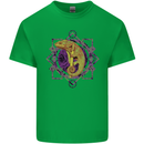A Geometric Chameleon Mens Cotton T-Shirt Tee Top Irish Green
