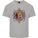 A Geometric Chameleon Mens Cotton T-Shirt Tee Top Sports Grey