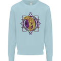 A Geometric Chameleon Mens Sweatshirt Jumper Light Blue