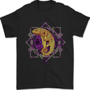 A Geometric Chameleon Mens T-Shirt 100% Cotton Black