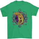 A Geometric Chameleon Mens T-Shirt 100% Cotton Irish Green