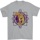 A Geometric Chameleon Mens T-Shirt 100% Cotton Sports Grey