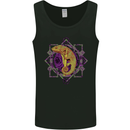 A Geometric Chameleon Mens Vest Tank Top Black