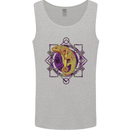 A Geometric Chameleon Mens Vest Tank Top Sports Grey