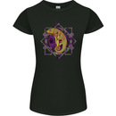 A Geometric Chameleon Womens Petite Cut T-Shirt Black