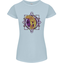 A Geometric Chameleon Womens Petite Cut T-Shirt Light Blue