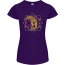 A Geometric Chameleon Womens Petite Cut T-Shirt Purple