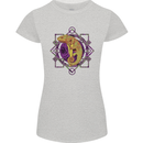 A Geometric Chameleon Womens Petite Cut T-Shirt Sports Grey